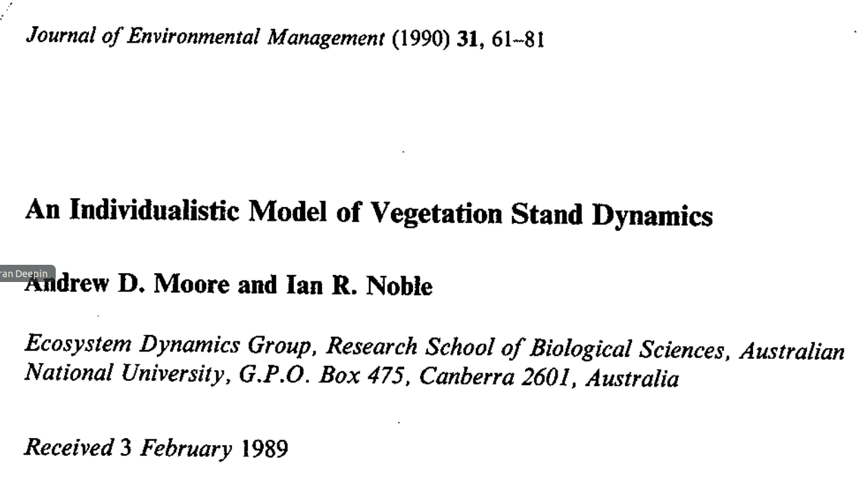 Moore & Noble 1990 Journal of Environmental Management