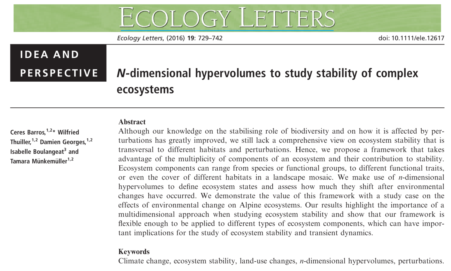 Barros 2016 Ecology Letters (PAPER)